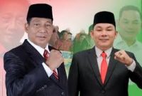 BUpati Heriyus dan Wabup Rahmanto Muhidin
