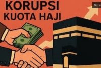 Ilustrasi korupsi kuota haji. [Ist]