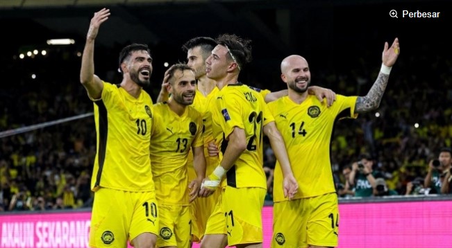 Timnas Malaysia saat membantai Vietnam. (Dok. Malaysia NT)