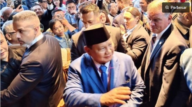 Presiden RI Prabowo Subianto tiba di hotel tempat menginap di kawasan Manhattan, New York, Amerika Serikat, Sabtu (20/9/2025). (ANTARA/Fathur Rochman)