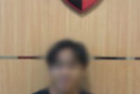 Sosok seorang pria berinsial ID (20) tersangka curanmor di Jalan Kenanga, RT 23, Melayu, Teweh Tengah, yang berhasil diamankan Tim Resmob Unit Buser Satreskrim Polres Barito Utara. Foto: Humas Polres Barut