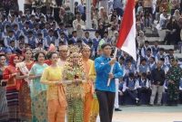 Peringatan Hari Sumpah Pemuda (HSP) Ke-97 di Barito Utara (Barut), Kalteng, berlangsung penuh semangat kepemudaan itu juga dirangkai persembahan seni budaya Bumi Iya Mulik Bengkang Turan, digelar di Arena Terbuka Tiara Batara, Selasa, 28 Oktober 2025. Foto: Diskominfosandi Barut