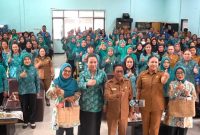 Bupati Heriyus : pelatihan peningkatan kapasitas kader Pemberdayaan Kesejahteraan Keluarga (PKK) yang digelar di Aula Kantor PKK Kabupaten Murung Raya, Senin (6/10/2025)