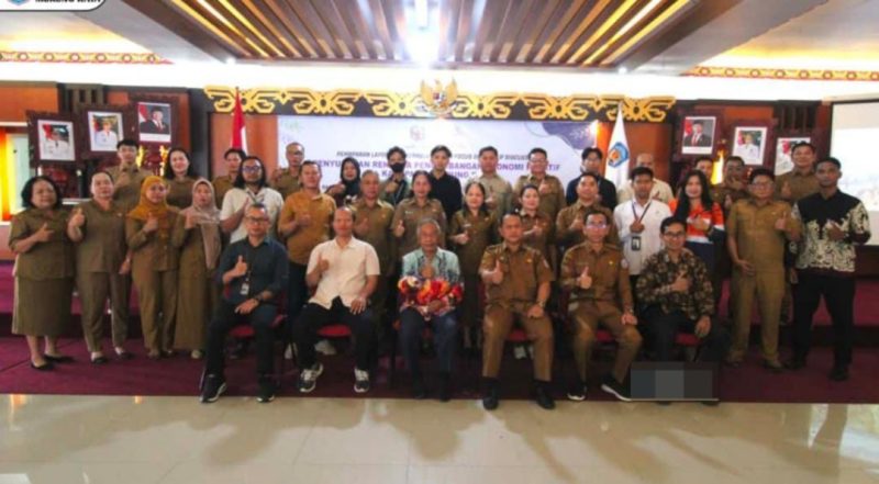 Pemkab Mura Paparan Pendahuluan Rencana Pengembangan Ekonomi Kreatif Daerah Kabupaten Murung Raya (Mura) yang berlangsung aula Cahai Ondui Tingang, gedung B kantor Bupati Mura, Selasa (14/10/2025).