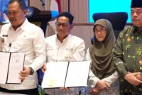 Kegiatan Rapat Koordinasi Program Kerja Sama Bidang Pendidikan bersama YPAN dihadiri Bupati Murung Raya, Heriyus, bersama sejumlah kepala daerah lainnya. Acara berlangsung di Auditorium lantai 2 Gedung D Kemendiktiristek, Jakarta, Kamis (16/10/2025).