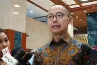 Wakil Ketua MPR Eddy Soeparno menyampaikan gagasan pembuatan badan khusus terkait iklim. (Suara.com/Bagaskara)