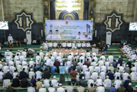 Suasana Peringatan Maulid Nabi Muhammad SAW di Masjid Raya Darussalam, Palangka Raya (MMC Kalteng)