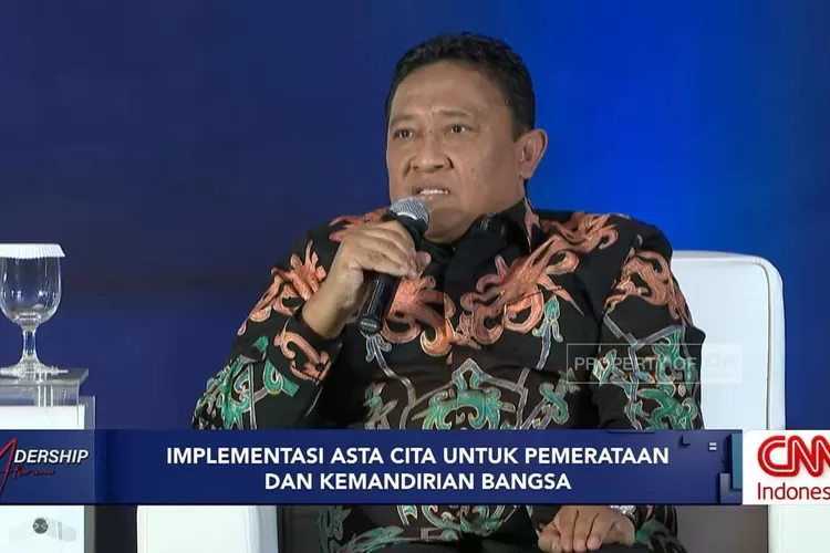 Wagub Kalteng H. Edy Pratowo diacara Leadership Forum CNN Indonesia: Pilar Nusantara, Penopang Asta Cita (CNN Indonesia)