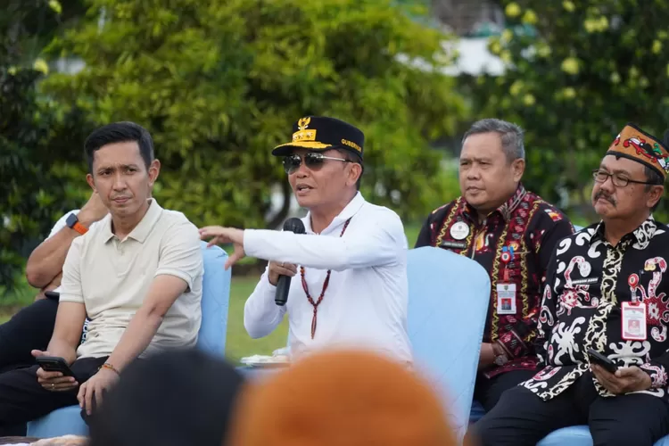 Gubernur Agustiar Sabran saat sampaikan arahan pada Pertemuan Rutin bersama Media (MMC Kalteng)