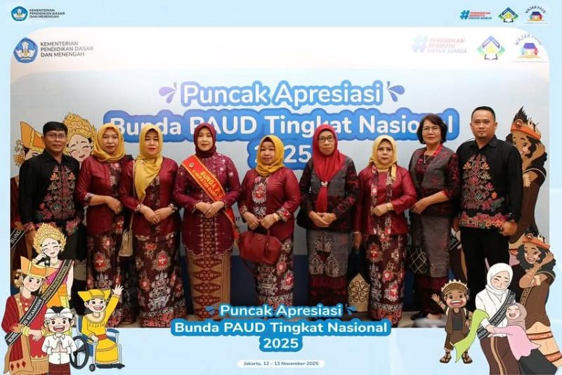 Bunda Pendidikan Anak Usia Dini (PAUD) Barito Utara (Barut), Kalteng, Hj Maya Savitri Shalahuddin, turut serta dalam puncak acara Apresiasi Bunda PAUD Tingkat Nasional 2025 yang diselenggarakan oleh Kementerian Pendidikan Dasar dan Menengah (Kemendikdasmen). Foto: Dok: Diskominfosandi Barut