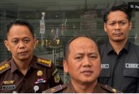 Kapuspenkum Kejagung, Anang Supriatna menjelaskan pihaknya menyita sejumlah aset milik Musim Mas Group dan Permata Hijau Group dalam rangka penegakan hukum kasus korupsi pemberian fasilitas ekspor CPO. [Suara.com/Faqih] 