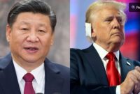 Xi Jinping dan Donald Trump. [Kolase] 