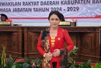 Purliani Thea Anggota DPRD Kabupaten Barsel. Foto. Alifansyah/1tulah.com