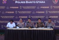 Satreskrim Polres Barito Utara (Barut), Kalteng, berhasil menuntaskan ratusan perkara, di antaranya terdapat sejumlah kasus besar kriminalitas selama di 2025. Foto: Humas Polres Barut