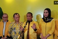Menteri ESDM sekaligus Ketum Golkar, Bahlil Lahadalia . (Suara.com/Novian) 