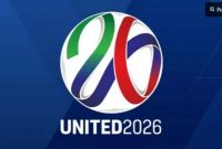 Logo Piala Dunia 2026 yang akan diselenggarakan di Amerika Serikat, Kanada, dan Meksiko. [WBALTV] 
