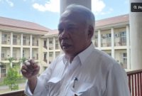 Kepala Otorita IKN, Basuki Hadimuljono saat ditemui di UGM, Jumat (12/12/2025). (Suara.com/Hiskia Andika) 