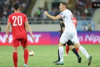 Selebrasi Jay Idzes setelah menjebol gawang Vietnam pada 26 Maret 2024 (pssi.org) 