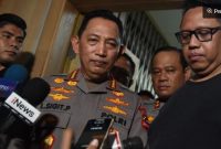 Kapolri Jenderal Pol Listyo Sigit Prabowo (tengah).[ANTARA FOTO/Indrianto Eko Suwarso/wpa] 