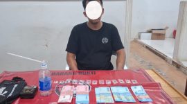 pelaku saat diamankan di Mapolres