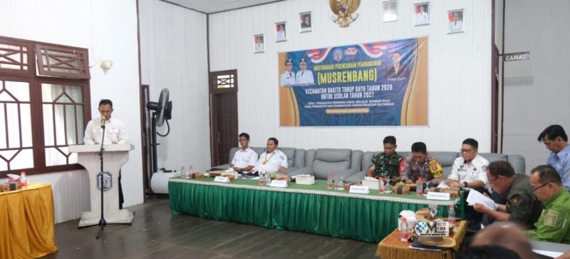 Musyawarah Perencanaan Pembangunan (Musrenbang) tingkat kecamatan yang digelar di Aula Kantor Kecamatan Batura, Rabu (28/1/2026)