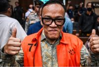 Terdakwa kasus dugaan pemerasan dalam pengurusan sertifikat K3 di Kementerian Ketenagakerjaan Immanuel Ebenezer di Pengadilan Tipikor, Jakarta, Senin (19/1/2026). [ANTARA FOTO/Bayu Pratama] 