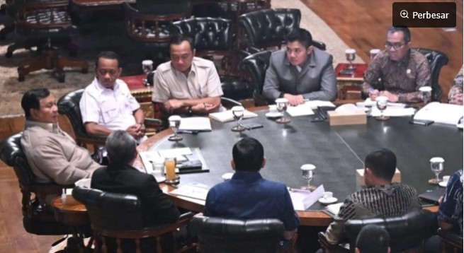 Prabowo Kumpulkan Menteri di Hambalang Bogor [Sekretariat Kabinet] 