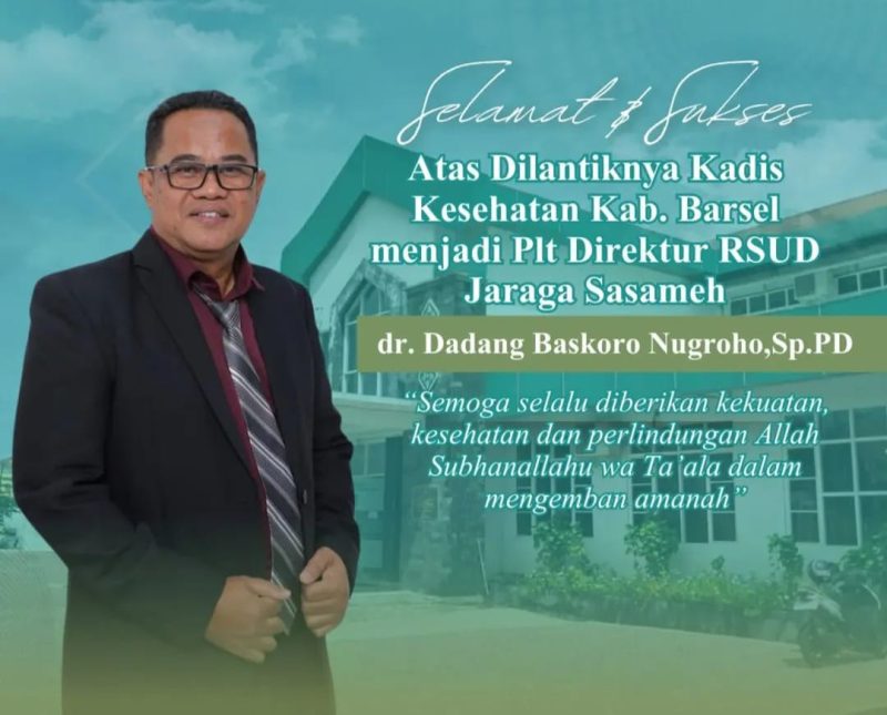 dr. Dadang Baskoro Nugroho Kembali Pimpin RSUD Jarse Buntok