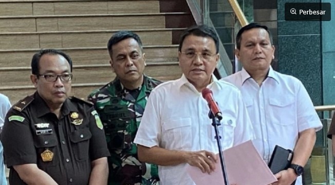 Juru Bicara Satgas PKH Barita Simanjuntak. (Antara/Rizka Khaerunnisa) 