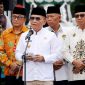 Sambutan H. Gubernur Kalimantan Tengah Agustiar Sabran dalam kegiatan pawai Tarhib di kawasan bundaran Besar Palangka Raya. (12/2/26)