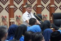 Gubernur Kalteng Agustiar Sabran membuka kegiatan pembinaan Pejabat Struktural/Manajerial Pemprov Kalteng di Aula Jayang Tingang, Palangka Raya. (18/2/26)