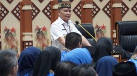 Gubernur Kalteng Agustiar Sabran membuka kegiatan pembinaan Pejabat Struktural/Manajerial Pemprov Kalteng di Aula Jayang Tingang, Palangka Raya. (18/2/26)