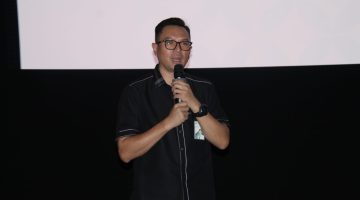 Kepala Kantor Wilayah Kalimantan BPJS Ketenagakerjaan, Adi Hendrata, menyampaikan sambutan pada kegiatan Media Gathering bersama insan pers se-Kalimantan Tengah yang digelar di XXI Premier Duta Mall Palangka Raya, Kamis (18/2/26).