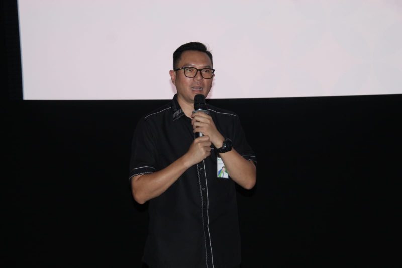 Kepala Kantor Wilayah Kalimantan BPJS Ketenagakerjaan, Adi Hendrata, menyampaikan sambutan pada kegiatan Media Gathering bersama insan pers se-Kalimantan Tengah yang digelar di XXI Premier Duta Mall Palangka Raya, Kamis (18/2/26).