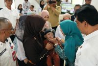 Ketua TP PKK Barito Utara (Barut), Kalteng, Hj Maya Savitri Shalahuddin mendampingi Bupati Barut, H Shalahuddin, bersama jajaran perangkat daerah setempat hadir pada kegiatan Musyawarah Perencanaan Pembangunan (Musrenbang) Kecamatan Lahei, Rabu, 4 Februari 2026. Foto: Diskominfosandi Barut