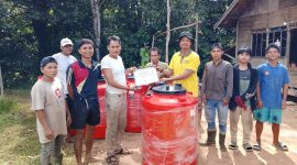 PT Multipersada Gatramegah membantu 20 tandon air untuk warga di Karamuan, Sabtu, 17 Januari 2026. Foto: PT Multipersada Gatramegah