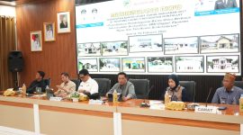 Bupati Barito Utara H Shalahuddin dan Wakil Bupati Felix Sonadie Y Tingan serta Sekda Muhlis menghadiri langsung Musyawarah Perencanaan Pembangunan (Musrenbang) Rencana Kerja Pemerintah Daerah (RKPD) Kecamatan Montallat 2027, Kamis, 6 Februari 2026. Foto: Diskominfosandi Barut