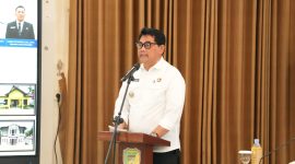 Bupati Barito Utara (Barut), Kalteng, H Shalahuddin, secara resmi membuka pelaksanaan agenda tahunan Musyawarah Perencanaan Pembangunan (Musrenbang) Rencana Kerja Pemerintah Daerah (RKPD) Montallat 2027, di aula kantor kecamatan setempat, Jumat, 6 Februari 2026. Foto: Diskominfosandi Barut