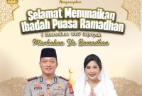 Kapolres Barito Selatan (Barsel), Kalimantan Tengah, AKBP Jecson R. Hutapea bersama istri.