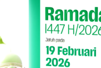 Pemerintah Tetapkan 1 Ramadhan 1447 H Jatuh 19 Februari 2026. Instagram @kemenag_ri