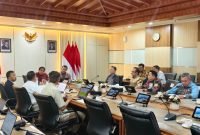 Koordinasi Menhut RI dengan Gubernur Kalteng di Ruang Rapat Menteri Kehutanan Jakarta