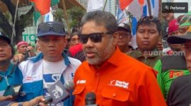 Presiden KSPI, Said Iqbal (Suara.com/Faqih) 