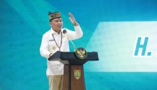 Gubernur Agustiar Sabran menyampaikan sambutan saat kegiatan launching Program Strategis Sektor Pendidikan Pemerintah Provinsi Kalimantan Tengah di Aula Jayang Tingang (AJT) Lantai II Kantor Gubernur di Palangka Raya. Program ini menjadi langkah penting dalam memperkuat akses dan kualitas pendidikan bagi masyarakat Kalimantan Tengah. (5/3/26)