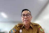 Plt. Sekretaris Daerah Provinsi Kalimantan Tengah Leonard S. Ampung memimpin kegiatan diseminasi prediksi musim kemarau 2026 Kalimantan Tengah secara daring bersama pemangku kepentingan untuk memperkuat kesiapsiagaan menghadapi potensi karhutla. (9/3/26)