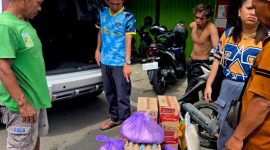Anggota DPRD Kabupaten Barito Utara ((Partai Demokrat), Patih Herman AB menyalurkan bantuan untuk korban musibah kebakaran di Jalan Meranti, RT 10,Gang Keluarga, Muara Teweh, Minggu, 1 Februari 2026.(dok pribadi Patih Herman AB)