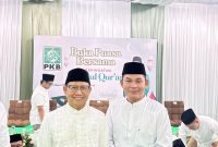 Ketua DPW Partai Kebangkitan Bangsa (PKB) Kalimantan Tengah, Rahmanto Muhidin (kanan)