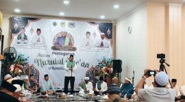 Bupati Shalahuddin ketika memberikan sambutan pad acara Nuzulul Quran, Jumat(6/3/2026).Foto.Dadang