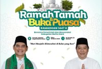 Foto undangan seluruh masyarakat untuk menghadiri kegiatan Ramah Tamah dan Buka Puasa Bersama