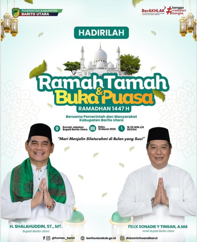 Foto undangan seluruh masyarakat untuk menghadiri kegiatan Ramah Tamah dan Buka Puasa Bersama