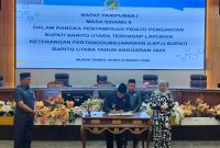 Foto dalam Rapat Paripurna I Masa Sidang II yang digelar di gedung DPRD